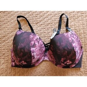 NWT Torrid Curve 360 Back Smoothing Push Up Plunge Padded Underwire Bra, 44DDD